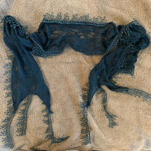 Two Scarves, Same Design, One Pink and One Blue